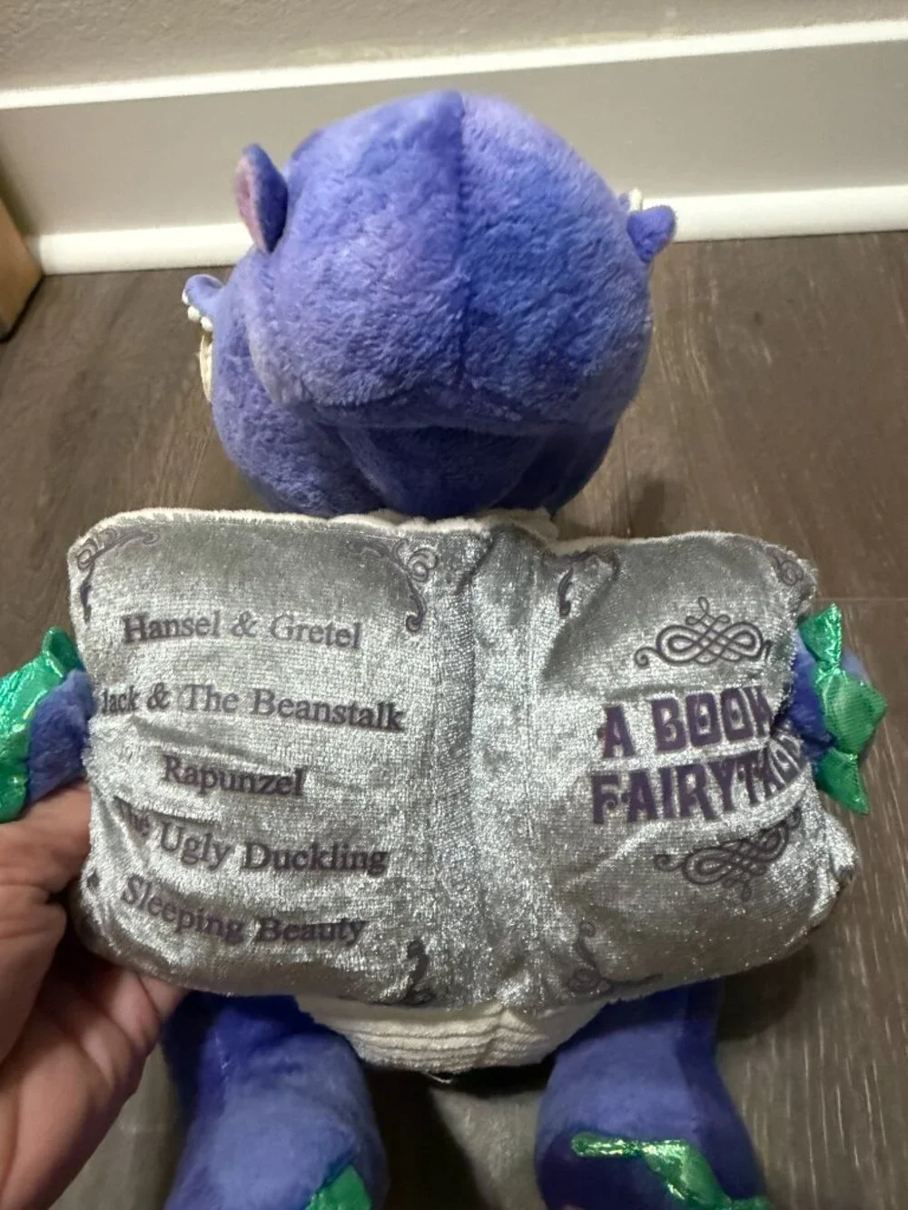 Cuddle Barn Dalton the Storytelling Dragon Purple Plush